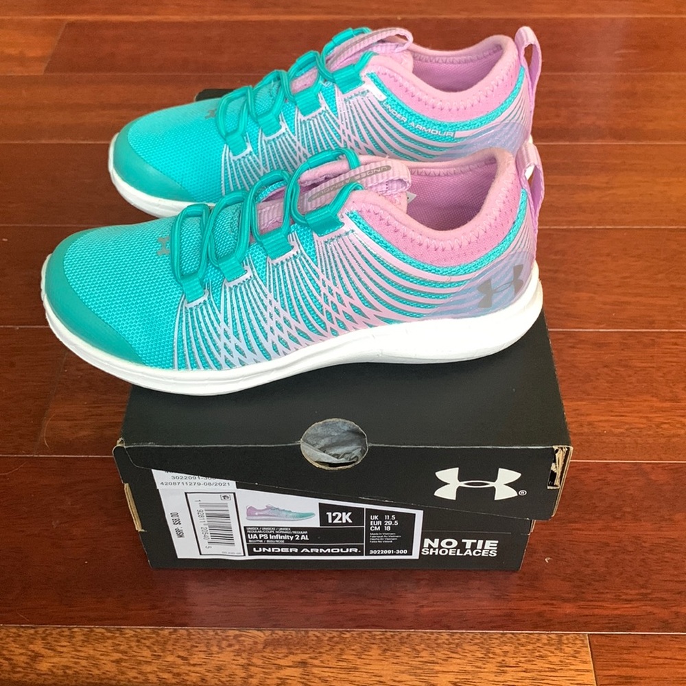 Under Armour PS Infinity 2.0 AL Sneakers Girls 12k New